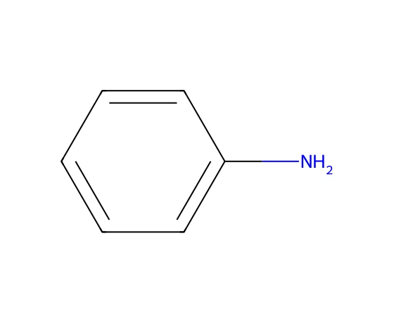 Aniline : le doublet de l'azote est délocalisé dans le cycle